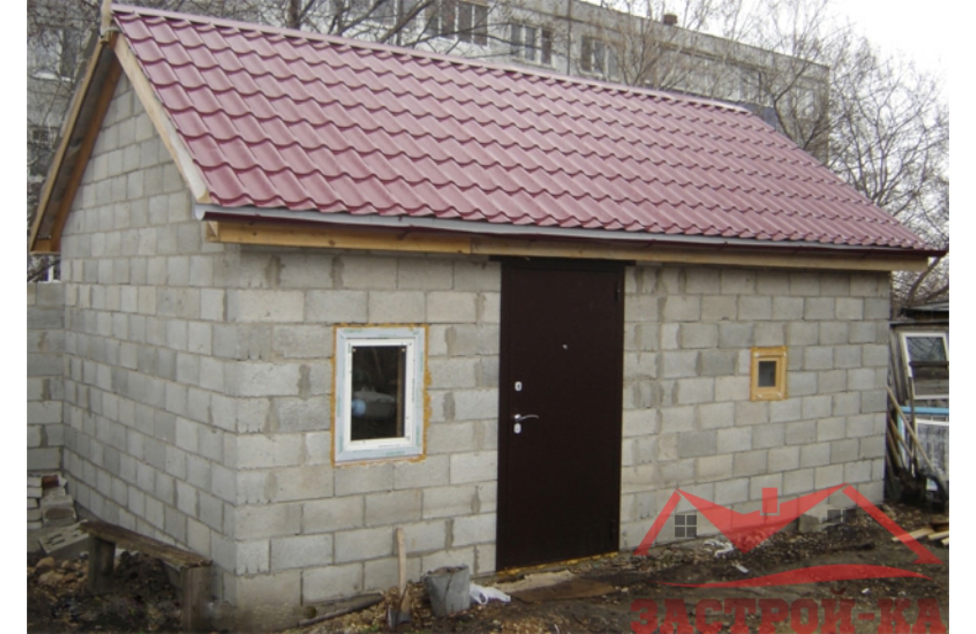 Баня из газосиликатных блоков