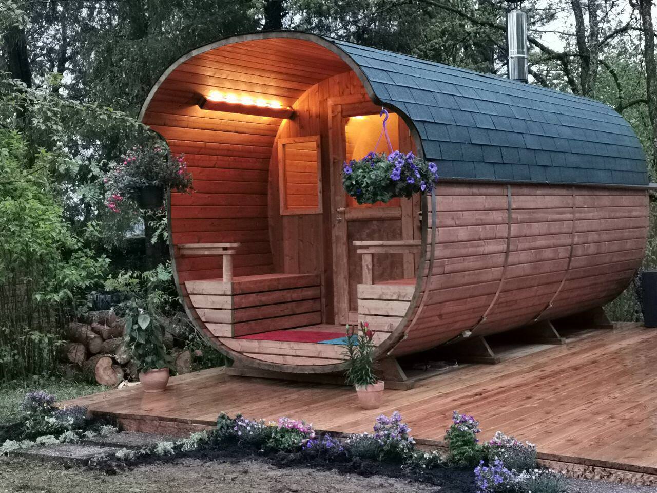 Банный комплекс из бань бочек