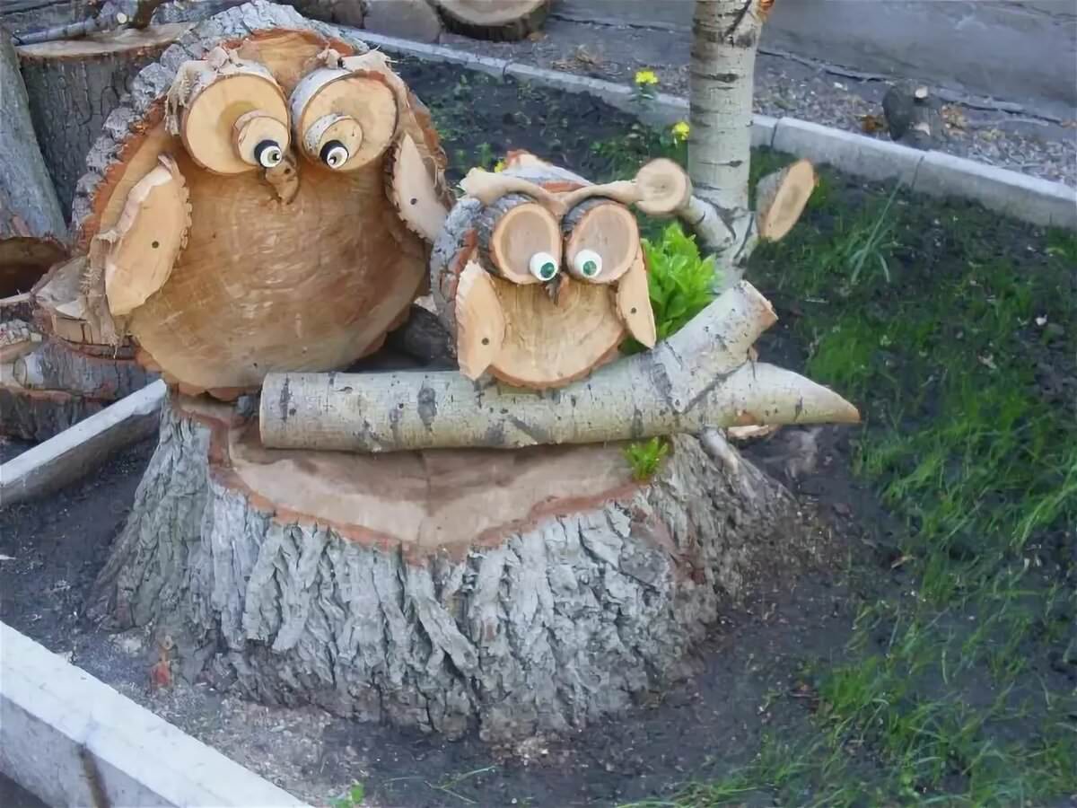 Деревянные поделки для дачи своими руками
