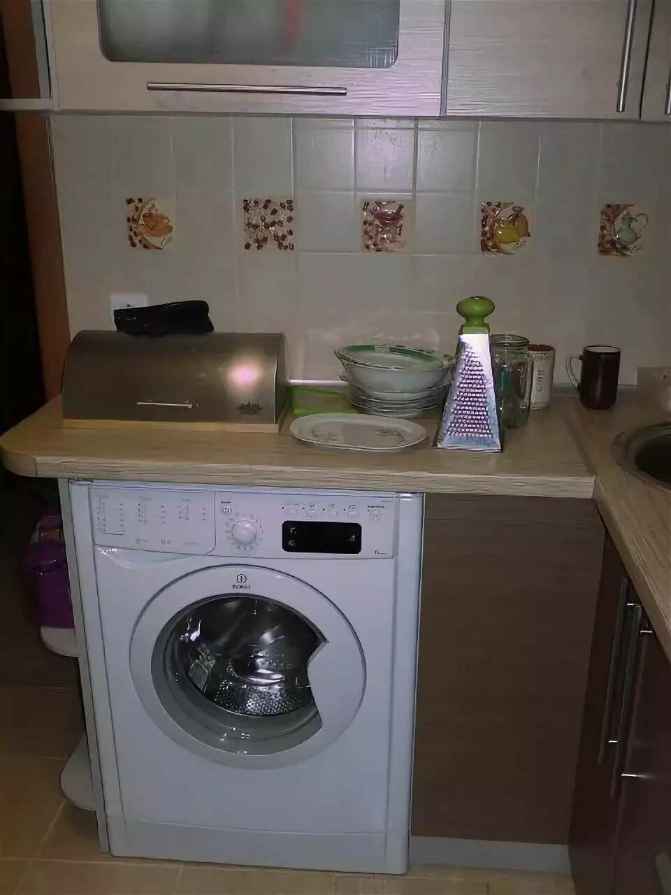 Дизайн кухни со стиральной машиной