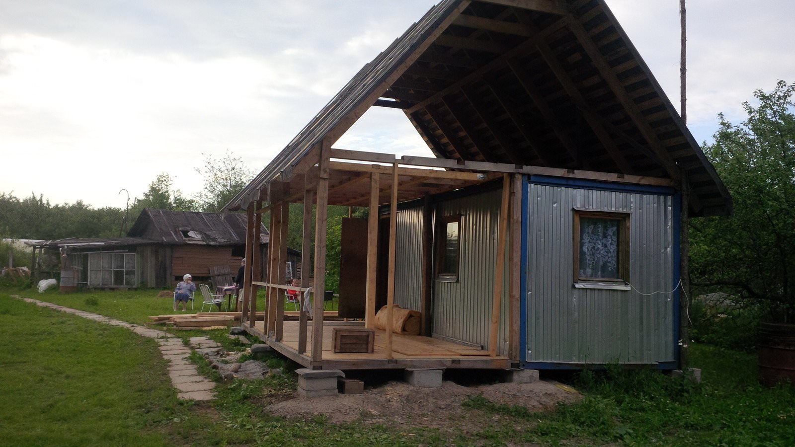 Дом из бытовки своими руками