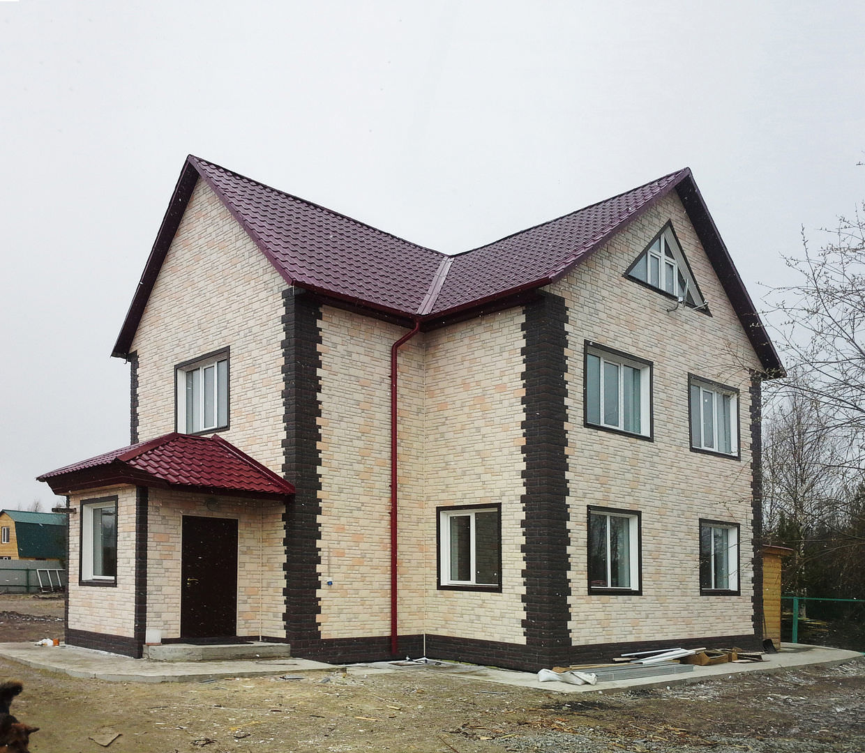 Фото домов отделанных фасадными панелями