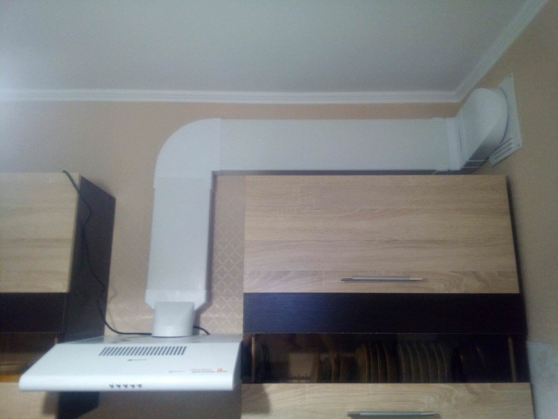 Гофра для вытяжки на кухне
