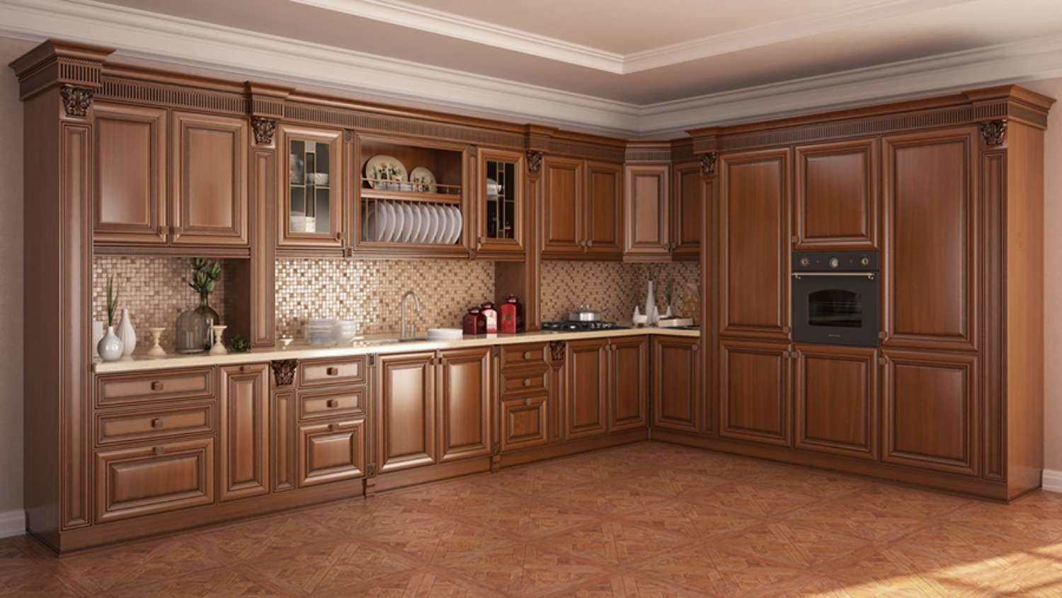 Итальянские кухни из массива дерева