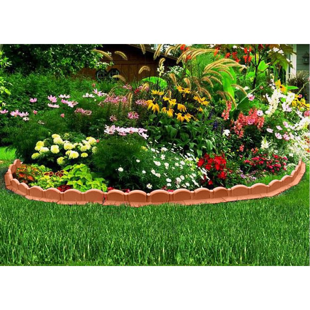 Клумбы из бордюрной ленты