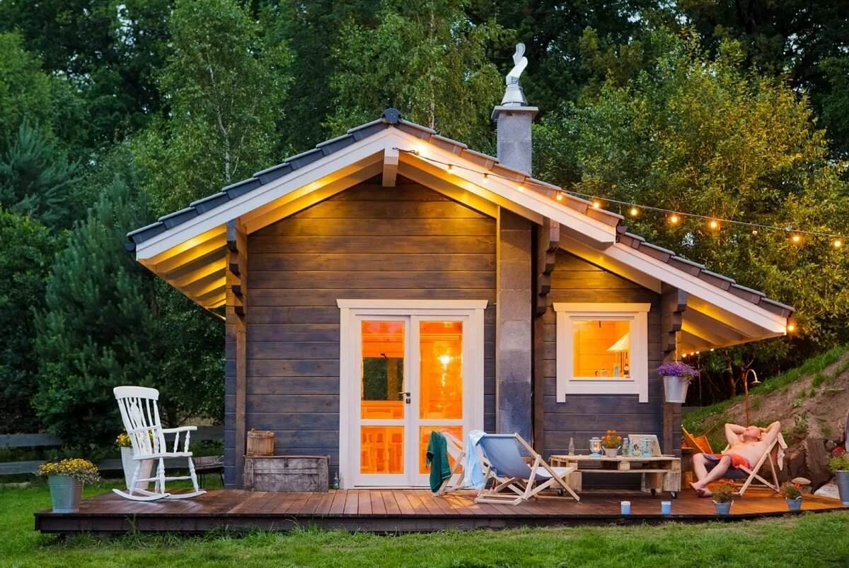 Красивые каркасные бани