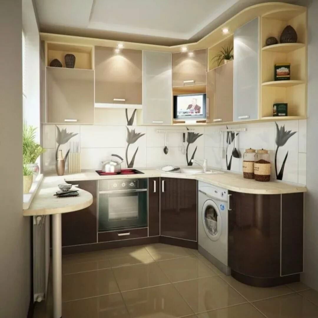 Кухни на маленькую площадь