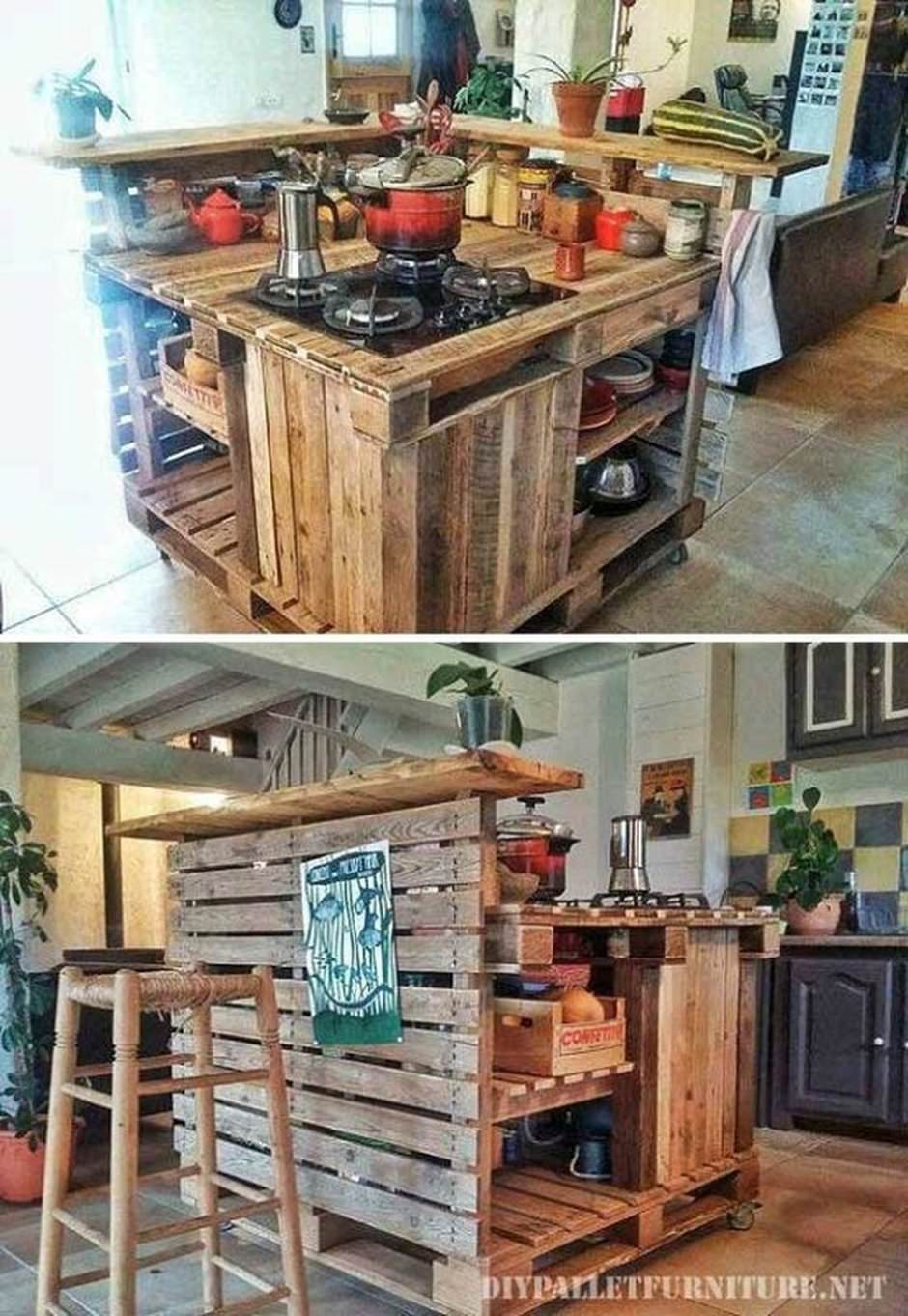 Кухня из паллет своими руками
