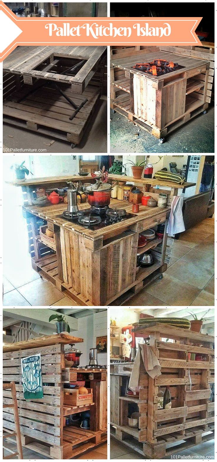 Кухня из паллетов