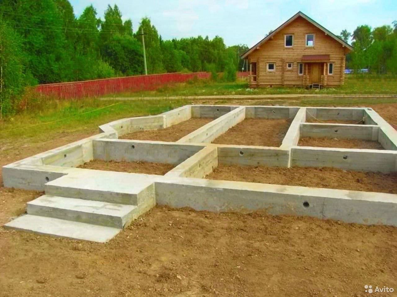 Ленточный фундамент для дома