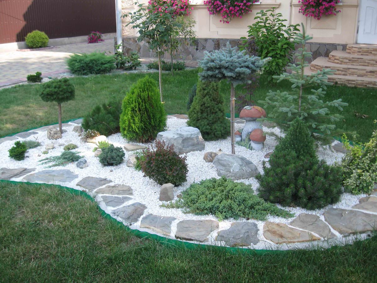 Насыпная клумба
