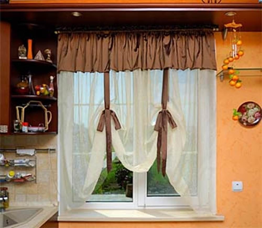 Пошив штор на кухню своими руками