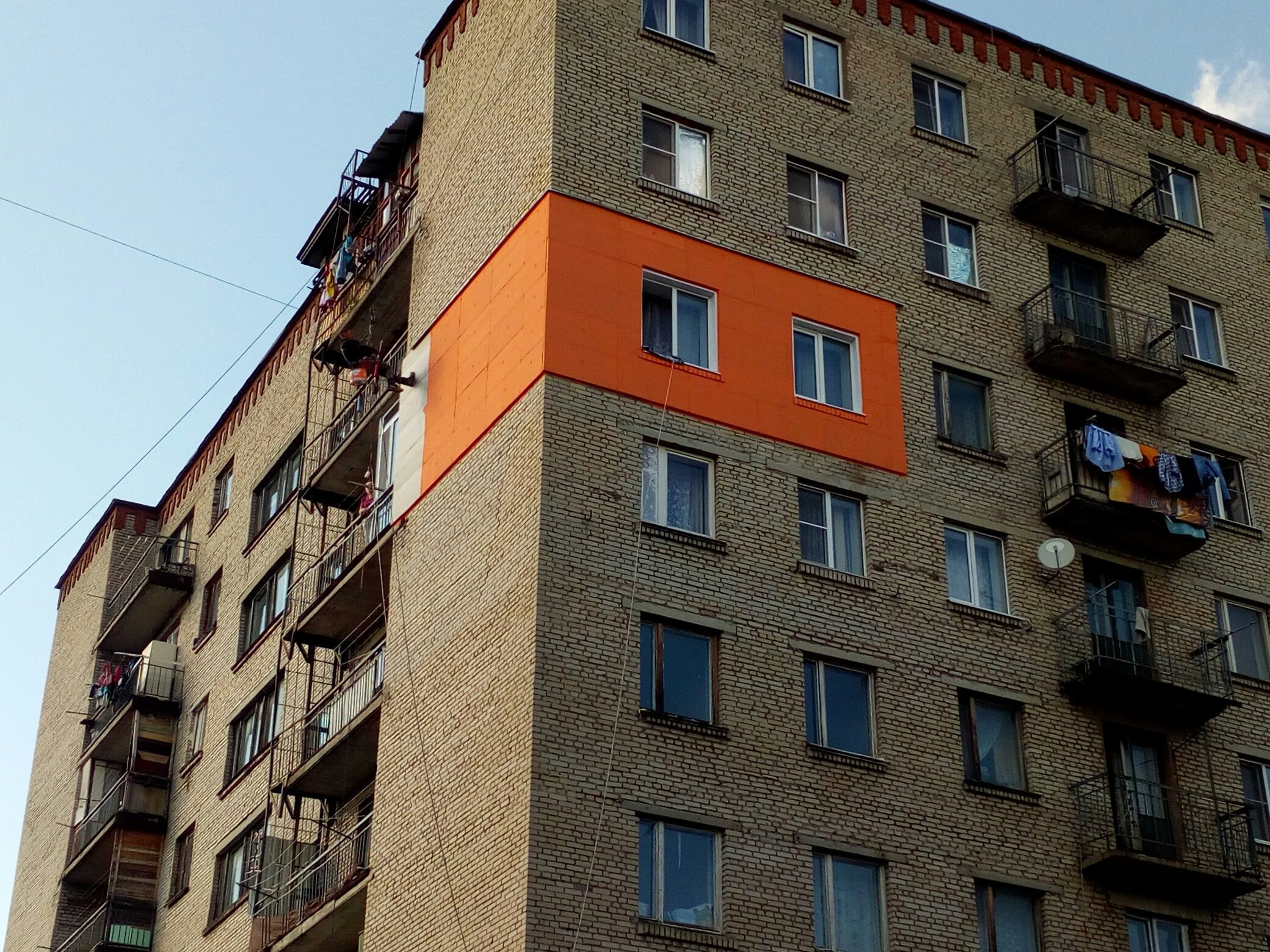 Утепление наружных стен панельного дома